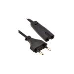 Teyp Fişi 1.5metre 2×0,75 Kordon 220 Volt Elektrik Kablo Teyp Radyo Adaptör Işıldak Yazıcı Adaptör Cord Cable