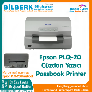 Epson PLQ-20 Dot matrix Wallet Printer – Nokta Vuruşlu Cüzdan Yazıcı - Passbook Serial. Parallel and USB Printer