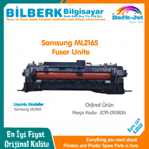 Fuser Unit ML2165  Samsung Laser Yazıcı Fırın Ünitesi JC91-01076A Fixing Assembly
